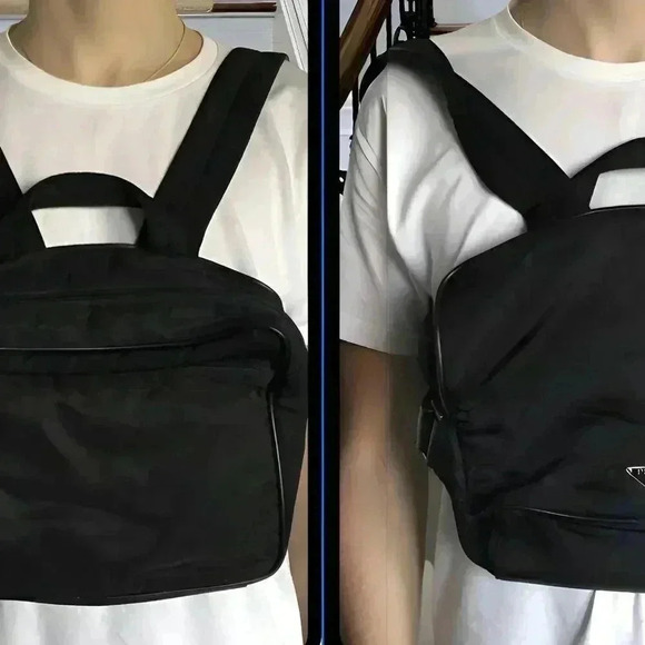 Prada Black Logo 2Way Chest Rig/Shoulder Bag - Picture 16 of 17